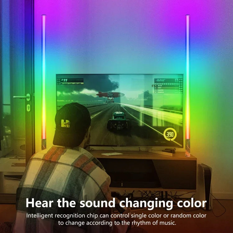 عصا إضاءة إيقاع ملونة RGB Mood1 من LUXCeO بطول 85 سم للإضاءة اليدوية للفيديو والصور، بدون حامل، 85 سم