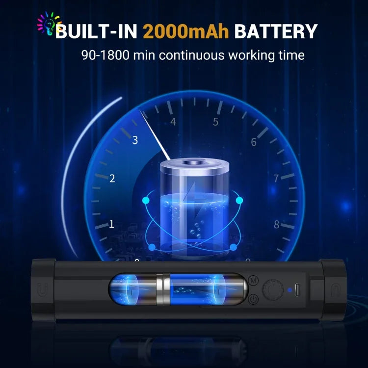 عصا إضاءة فوتوغرافية وفيديو RGB من LUXCeO موديل P100 مع تحكم عن بعد، P100