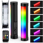 عصا إضاءة فوتو فيديو RGB محمولة LUXCeO P100 مع تحكم عن بعد وصندوق إضاءة شبكي، P100+صندوق إضاءة شبكي