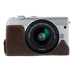 1/4 inch Thread PU Leather Camera Half Case Base for Canon EOS M100, For Canon EOS M100