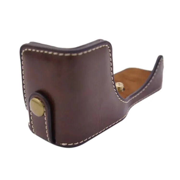 1/4 inch Thread PU Leather Camera Half Case Base for Canon EOS M100, For Canon EOS M100