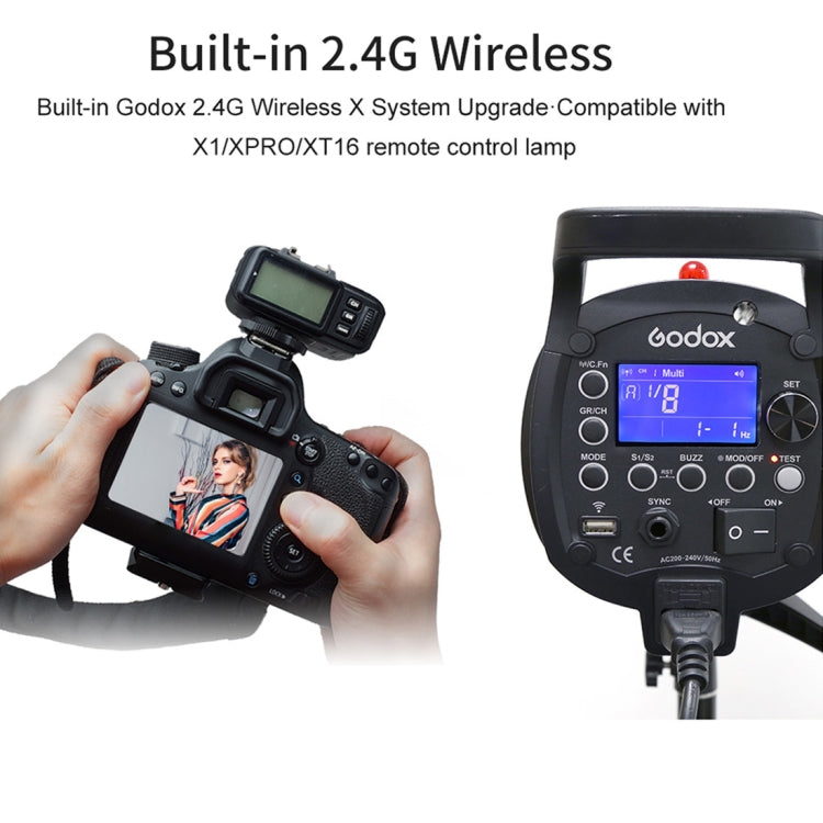 فلاش استوديو ستروب بقوة 400 واط ثانية Godox QT400IIM، QT400IIM