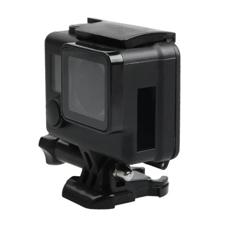 غطاء واقي هيكل هيكل عظمي ABS لكاميرا GoPro HERO4 مع مشبك وقاعدة تثبيت أساسية وبرغي رصاصي، HERO4