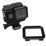 2 في 1 غطاء خلفي بشاشة لمس + غطاء واقي مقاوم للماء حتى 45 متر لكاميرا GoPro HERO5 (لا حاجة لفك العدسة عند التركيب) مع مشبك وقاعدة تثبيت أساسية وبرغي رصاصي، لا حاجة لفك العدسة