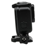 2 في 1 غطاء خلفي بشاشة لمس + غطاء واقي مقاوم للماء حتى 45 متر لكاميرا GoPro HERO6 /5 (يحتاج لفك العدسة عند التركيب) مع مشبك وقاعدة تثبيت أساسية وبرغي رصاصي، يحتاج لفك العدسة