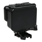 2 في 1 غطاء خلفي بشاشة لمس + غطاء واقي مقاوم للماء حتى 45 متر لكاميرا GoPro HERO6 /5 (يحتاج لفك العدسة عند التركيب) مع مشبك وقاعدة تثبيت أساسية وبرغي رصاصي، يحتاج لفك العدسة