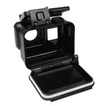 2 في 1 غطاء خلفي بشاشة لمس + غطاء واقي مقاوم للماء حتى 45 متر لكاميرا GoPro HERO6 /5 (يحتاج لفك العدسة عند التركيب) مع مشبك وقاعدة تثبيت أساسية وبرغي رصاصي، يحتاج لفك العدسة
