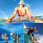2 في 1 غطاء خلفي بشاشة لمس + غطاء واقي مقاوم للماء حتى 45 متر لكاميرا GoPro HERO6 /5 (يحتاج لفك العدسة عند التركيب) مع مشبك وقاعدة تثبيت أساسية وبرغي رصاصي، يحتاج لفك العدسة
