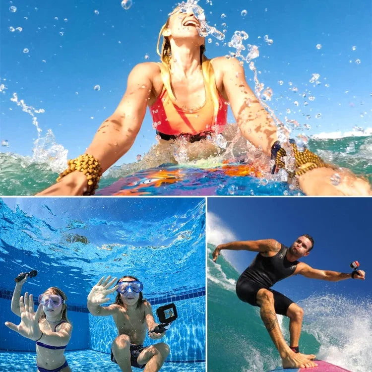 2 في 1 غطاء خلفي بشاشة لمس + غطاء واقي مقاوم للماء حتى 45 متر لكاميرا GoPro HERO6 /5 (يحتاج لفك العدسة عند التركيب) مع مشبك وقاعدة تثبيت أساسية وبرغي رصاصي، يحتاج لفك العدسة