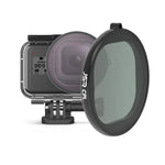 فلتر عدسة JSR بغطاء دائري CPL لكاميرا GoPro HERO8 Black، عدسة CPL