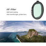 فلتر عدسة JSR بغطاء دائري UV لكاميرا GoPro HERO8 Black، عدسة UV
