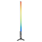 عصا إضاءة LED ملونة RGB بطول 85 سم LUXCeO Mood1 مع حامل ثلاثي القوائم، 85 سم مع حامل ثلاثي القوائم