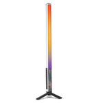 مصباح تعبئة فيديو وصور يدوي LED ملون RGB بطول 50 سم مع ترايبود من LUXCeO Mood1، 50 سم مع ترايبود