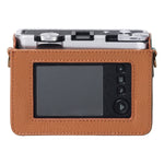 حقيبة جلدية أصلية كاملة الجسم لكاميرا FUJIFILM instax mini Evo مع حزام، لكاميرا FUJIFILM instax mini Evo