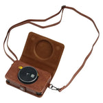 غطاء حقيبة كاميرا كامل الجسم من جلد PU مع حزام لجهاز Kodak Mini Shot2 Retro / C210R instax، لجهاز Kodak Mini Shot2 Retro / C210R