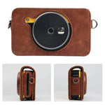 غطاء حقيبة كاميرا كامل الجسم من جلد PU مع حزام لجهاز Kodak Mini Shot2 Retro / C210R instax، لجهاز Kodak Mini Shot2 Retro / C210R