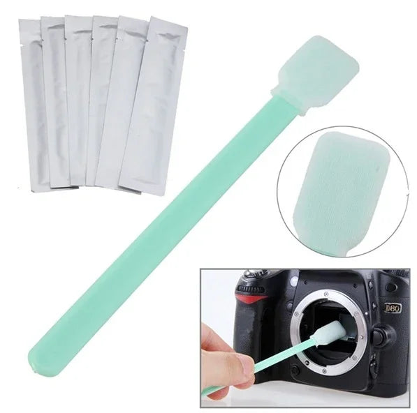6 PCS Cleaning Swab Stick for CCD Camera, Cleaning Swab Stick