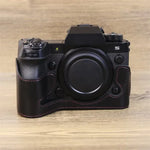 قاعدة نصف غطاء كاميرا من جلد PU مع خيط 1/4 بوصة لكاميرا Fujifilm XH2S، لـ Fujifilm XH2S