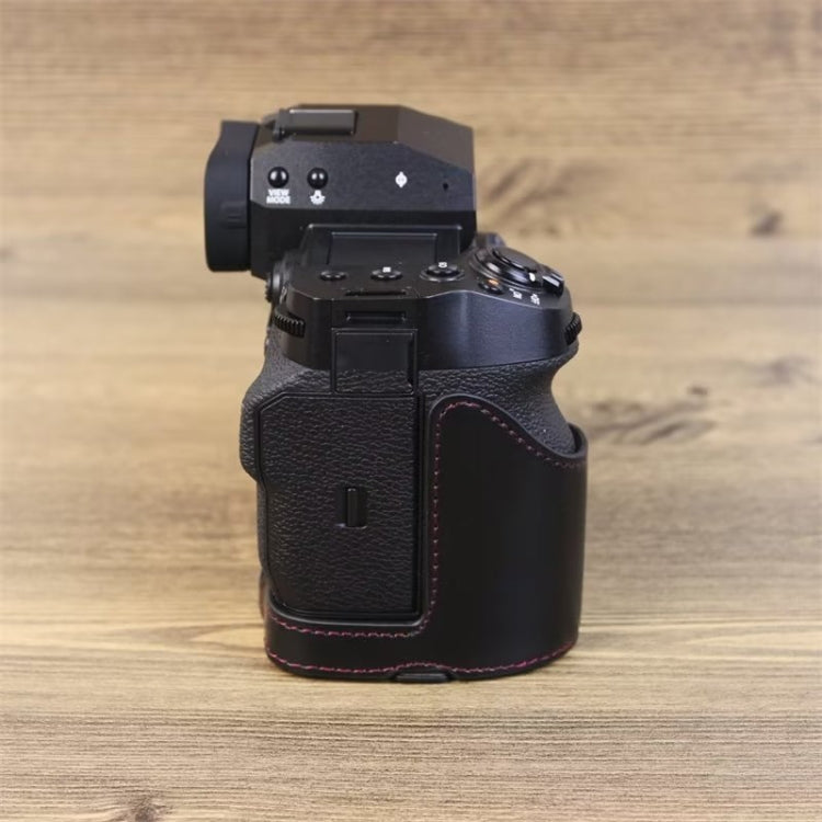قاعدة نصف غطاء كاميرا من جلد PU مع خيط 1/4 بوصة لكاميرا Fujifilm XH2S، لـ Fujifilm XH2S
