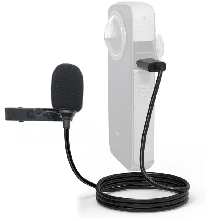 ميكروفون تسجيل كليب لافاليير Type-C لـ Insta360 ONE X2، لـ Insta360 ONE X2