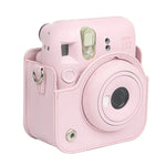 For FUJIFILM instax mini 12 Full Body Leather Case Camera Bag with Strap