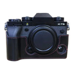 غطاء نصف كاميرا من جلد PU مع خيط 1/4 بوصة لـ FUJIFILM X-T5، لـ FUJIFILM X-T5