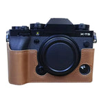 غطاء نصف كاميرا من جلد PU مع خيط 1/4 بوصة لـ FUJIFILM X-T5، لـ FUJIFILM X-T5