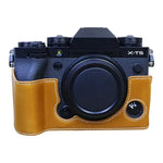 غطاء نصف كاميرا من جلد PU مع خيط 1/4 بوصة لـ FUJIFILM X-T5، لـ FUJIFILM X-T5