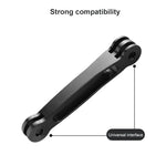 ذراع تمديد قبضة من الألمنيوم مشترك لكاميرات GoPro، Insta360، DJI وغيرها من كاميرات الأكشن، الطول: 10.8 سم، 10.8 سم