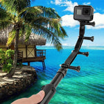 ذراع تمديد قبضة من الألمنيوم مشترك لكاميرات GoPro، Insta360، DJI وغيرها من كاميرات الأكشن، الطول: 10.8 سم، 10.8 سم