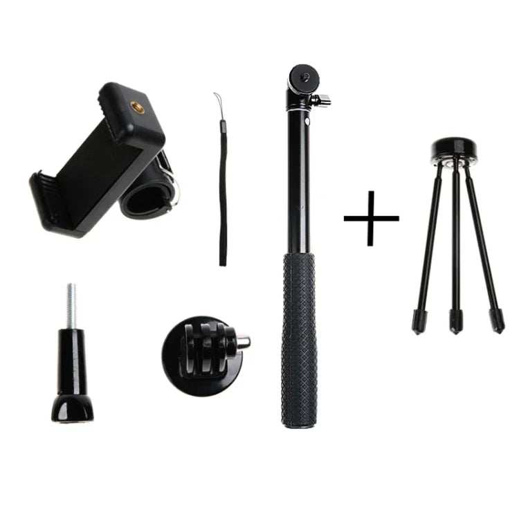 حامل حامل ثلاثي القوائم قابل للطي بطول 30-93 سم، عصا سيلفي متعددة الوظائف لكاميرات GoPro، Insta360، DJI وغيرها، وللهواتف، الطول: 30-93 سم