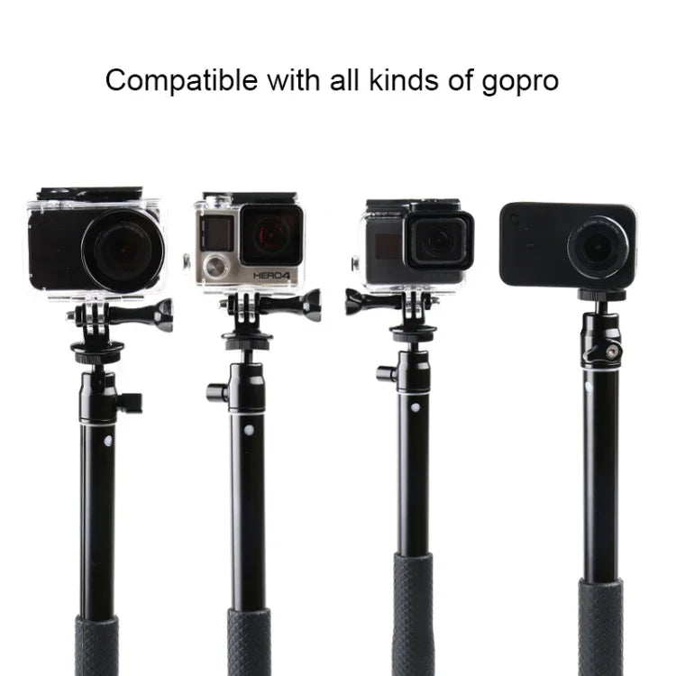 حامل حامل ثلاثي القوائم قابل للطي بطول 30-93 سم، عصا سيلفي متعددة الوظائف لكاميرات GoPro، Insta360، DJI وغيرها، وللهواتف، الطول: 30-93 سم