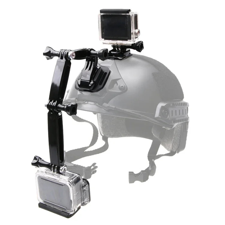 مجموعة حامل أمامي للخوذة لكاميرات GoPro وInsta360 وDJI وغيرها من كاميرات الأكشن، مجموعة حامل