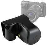 حقيبة كاميرا كاملة من جلد PU مع حزام لكاميرا Sony NEX 7 / F3 (عدسة 18-55 مم)، لكاميرا Sony NEX 7 / F3، لكاميرا Sony NEX 7