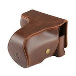 حقيبة كاميرا كاملة من جلد PU مع حزام لكاميرا Sony NEX 7 / F3 (عدسة 18-55 مم)، لكاميرا Sony NEX 7 / F3، لكاميرا Sony NEX 7