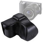 حقيبة كاميرا كاملة من جلد PU مع حزام لكاميرا Sony NEX 5N / 5R / 5T (عدسات 16-50 مم / 18-55 مم)، لكاميرا Sony NEX 5N