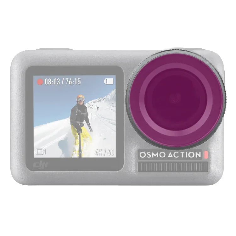 فلتر عدسة غوص Sunnylife OA-FI179 لكاميرا DJI OSMO ACTION، OA-FI179، بنفسجي