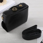 حقيبة كاميرا كاملة من جلد PU مع حزام لكاميرا كانون G16، لكاميرا G16