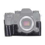 قاعدة نصف غطاء كاميرا من جلد PU بخيط 1/4 بوصة لكاميرا FUJIFILM X-H1، لكاميرا FUJIFILM X-H1، لكاميرا FUJIFILM XH1
