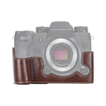قاعدة نصف غطاء كاميرا من جلد PU بخيط 1/4 بوصة لكاميرا FUJIFILM X-H1، لكاميرا FUJIFILM X-H1، لكاميرا FUJIFILM XH1