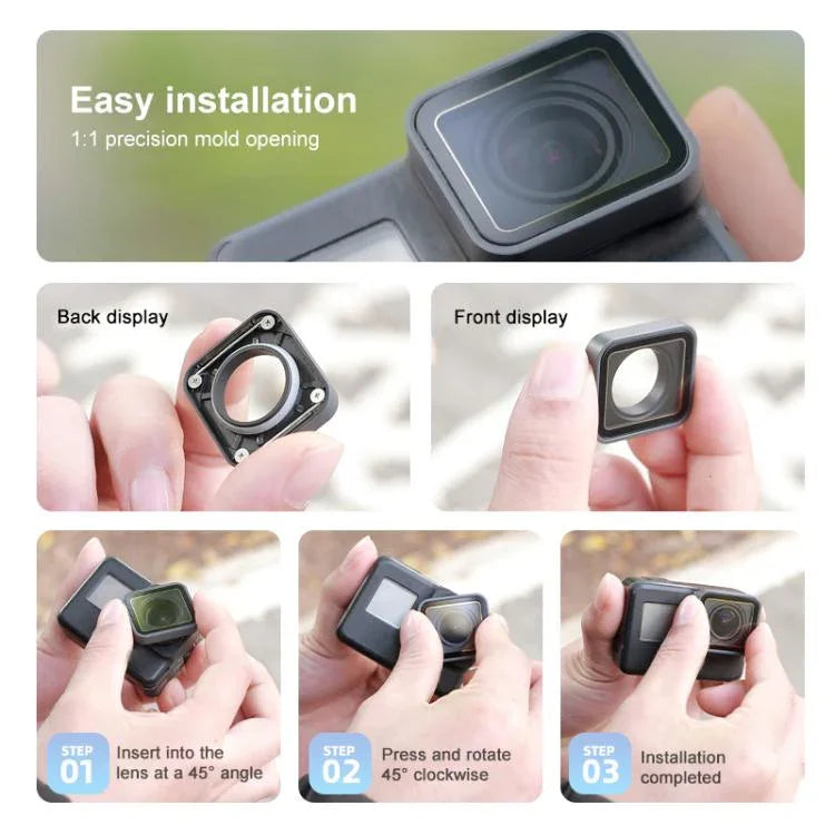 قطعة إصلاح عدسة واقية من الأشعة فوق البنفسجية UV لكاميرات GoPro HERO7 /6 Black /5 Black، لمرشحات UV لكاميرا GoPro HERO5