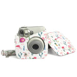 حقيبة واقية لكاميرا من جلد PU بنمط صبار الفلامنغو لكاميرا FUJIFILM Instax Mini 7S / 7C، نمط صبار الفلامنغو