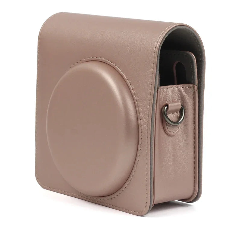 حقيبة جلد PU لامعة لامعة لكاميرا FUJIFILM Instax SQUARE SQ6، مع حزام كتف قابل للتعديل، SQ6