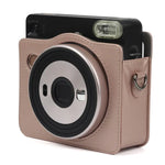 حقيبة جلد PU لامعة لامعة لكاميرا FUJIFILM Instax SQUARE SQ6، مع حزام كتف قابل للتعديل، SQ6