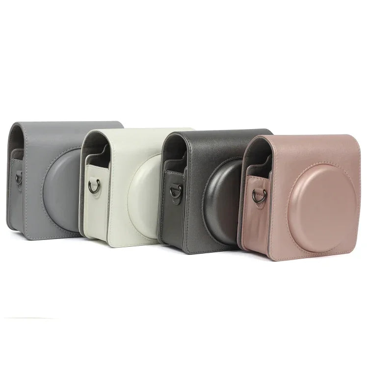 حقيبة جلد PU لامعة لامعة لكاميرا FUJIFILM Instax SQUARE SQ6، مع حزام كتف قابل للتعديل، SQ6