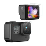 فيلم حماية عدسة كاميرا عالي الدقة + واقي شاشة LCD عالي الدقة لكاميرا GoPro HERO8 Black