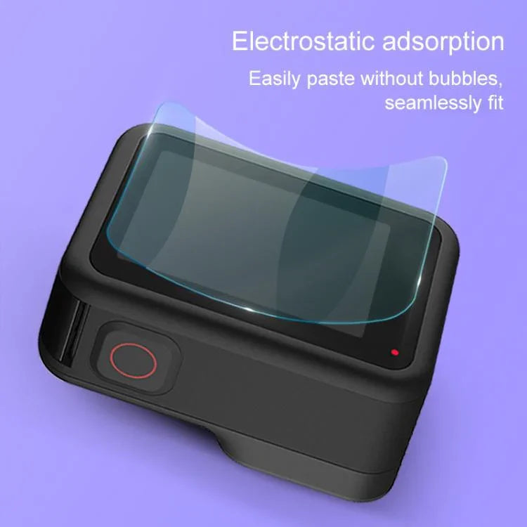 فيلم حماية عدسة كاميرا عالي الدقة + واقي شاشة LCD عالي الدقة لكاميرا GoPro HERO8 Black