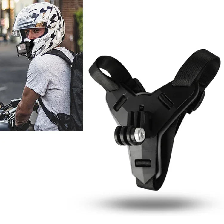 حامل حزام خوذة لكاميرات GoPro وInsta360 وDJI وغيرها من كاميرات الأكشن