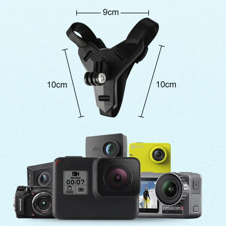 حامل حزام خوذة لكاميرات GoPro وInsta360 وDJI وغيرها من كاميرات الأكشن