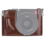 قاعدة حافظة كاميرا نصفية من جلد PU بقطر 1/4 بوصة لـ Leica Q (Typ 116)، لـ Leica Q